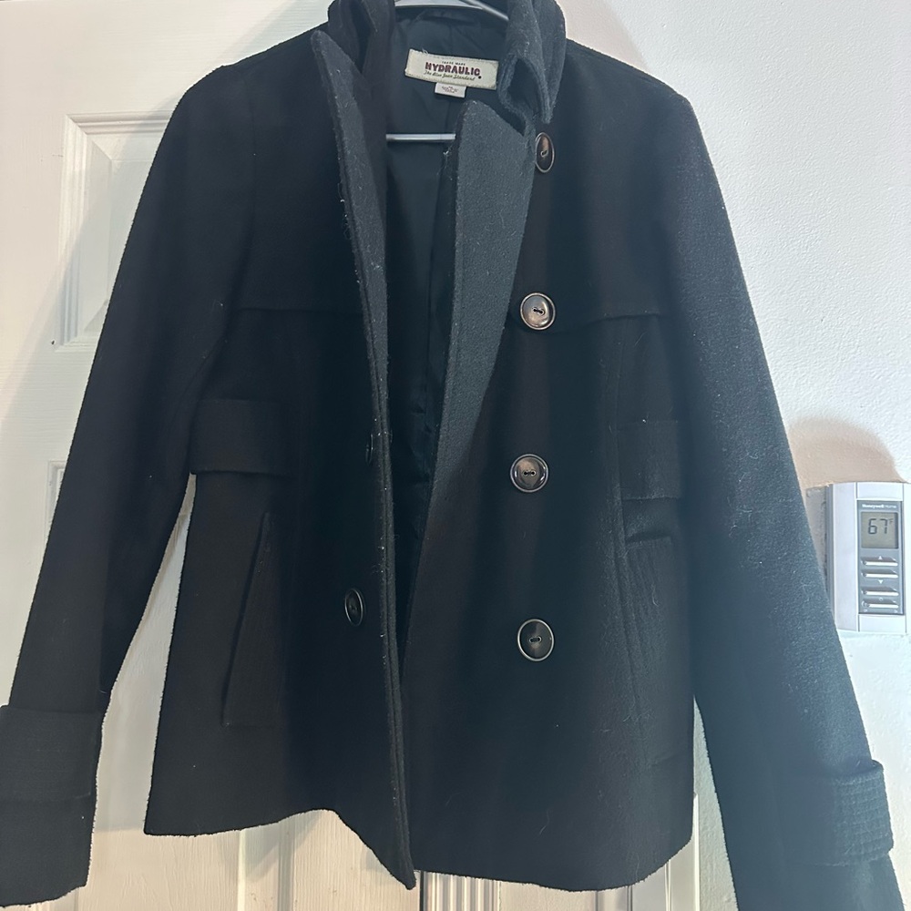 Hydraulic Black Women's Pea Coat